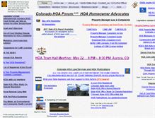 Tablet Screenshot of coloradohoaforum.com